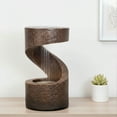 thumbnail image 1 of Sunnydaze Winding Showers Modern Brown Polyresin Tabletop Fountain, 1 of 11