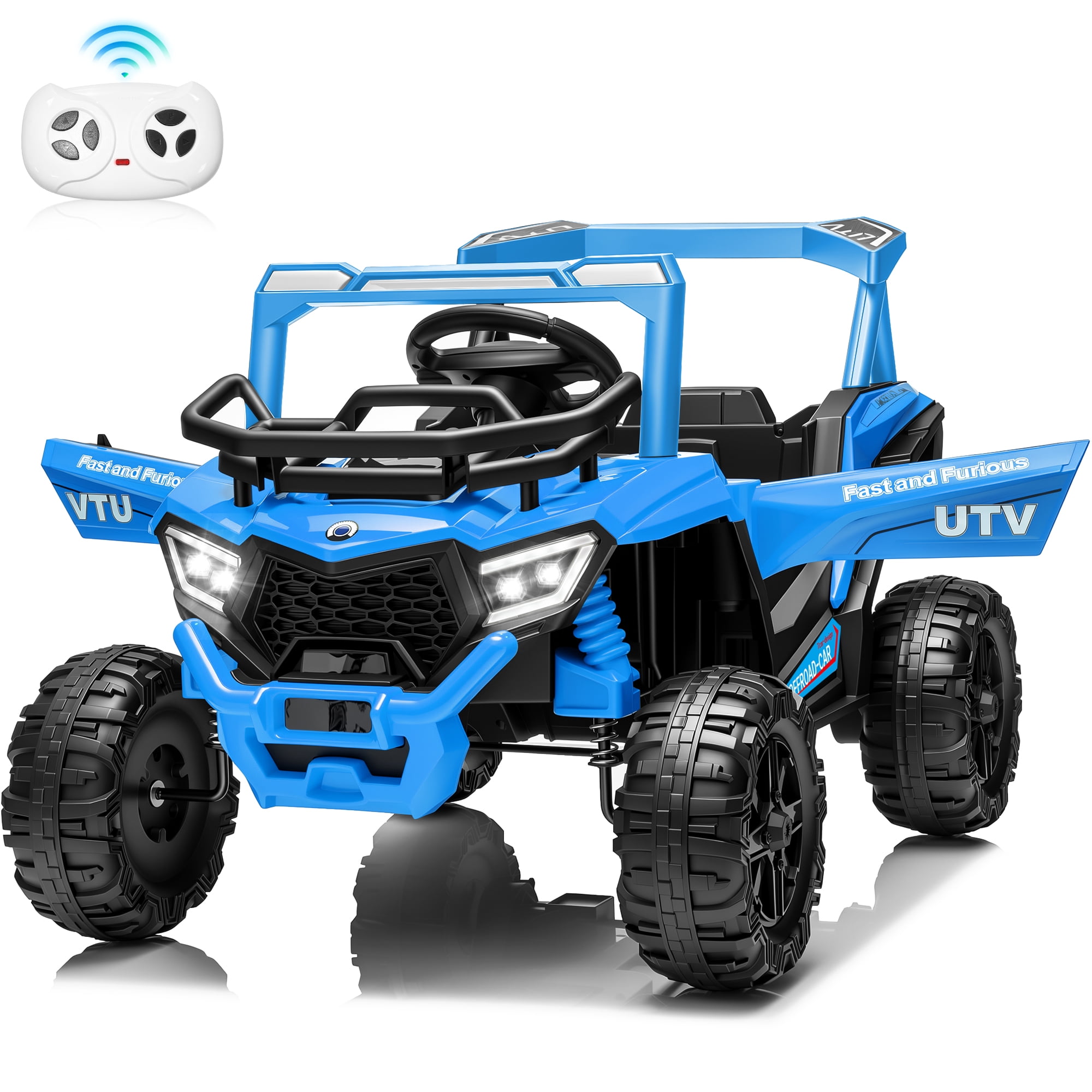Sunnyfree 12V Ride on Toys UTV with Remote Control, Ride on Car for ...
