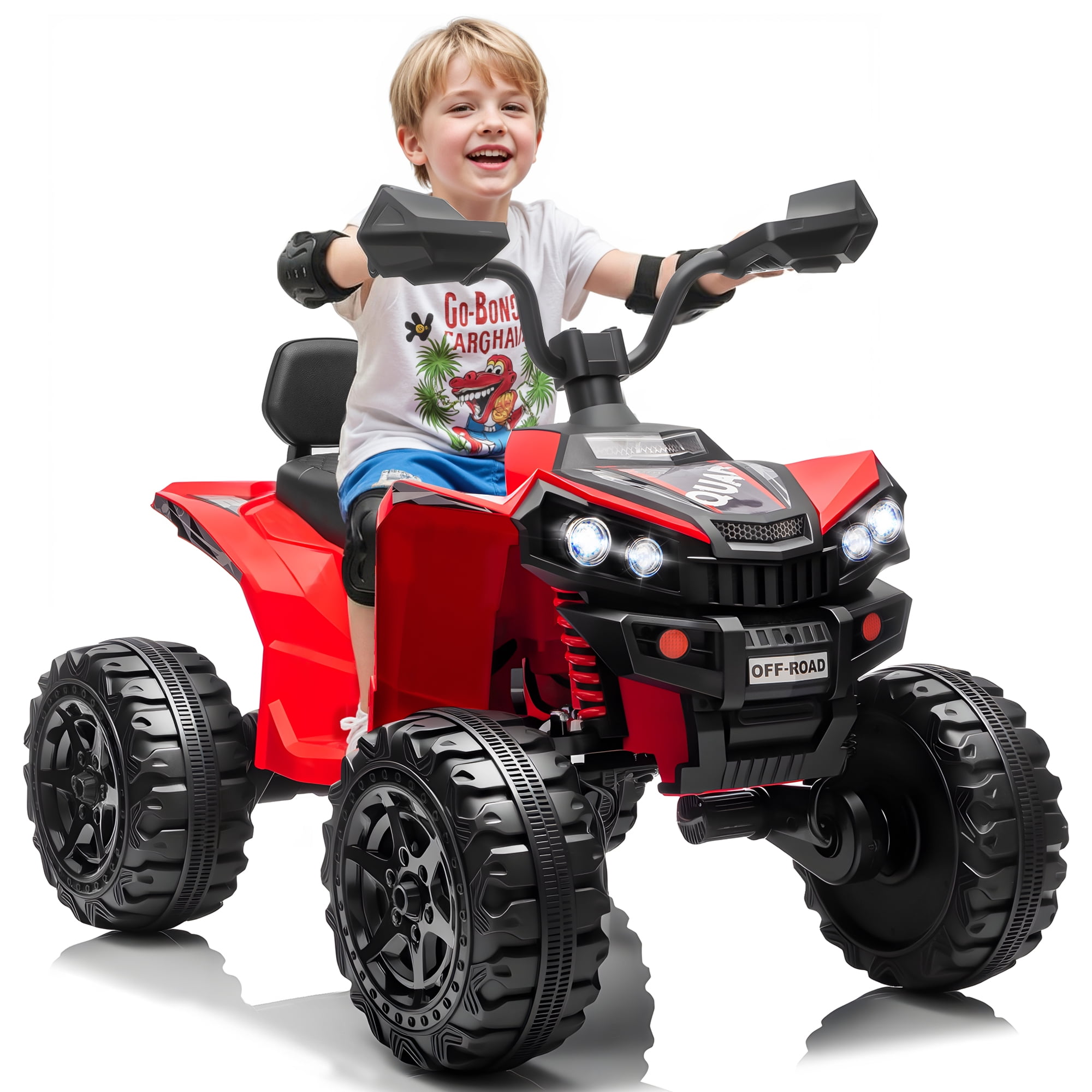 Automatic Racing 4 Wheeler Sunnyfree 24V Ride on Toys ATV,4WD Power Car Wheels with 4x200W Motor ...