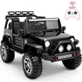thumbnail image 1 of Sunnyfree 24 Volt Ride on Toys, 4WD 800W Power Car Wheel with Remote, 24V Ride ons with 2 Seater, Electric Car for Kids with Bluetooth, LED Lights, Seat Belt & Lockable Doors, 3-8, Black, 1 of 13