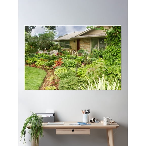 Sunnylea Garden Border Poster Wall Art, Modern Wall Decor For Living Room Bedroom, 8x12 UNFRAMED