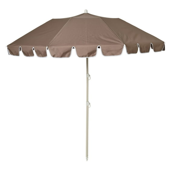 Sunnylife: Compact Beach Umbrella - Rustico Driftwood - UPF50 Sun Protection, 66.9x66.9x78.8", Shade Cover, Steel Pole, Carry Bag, Outdoor & Sand