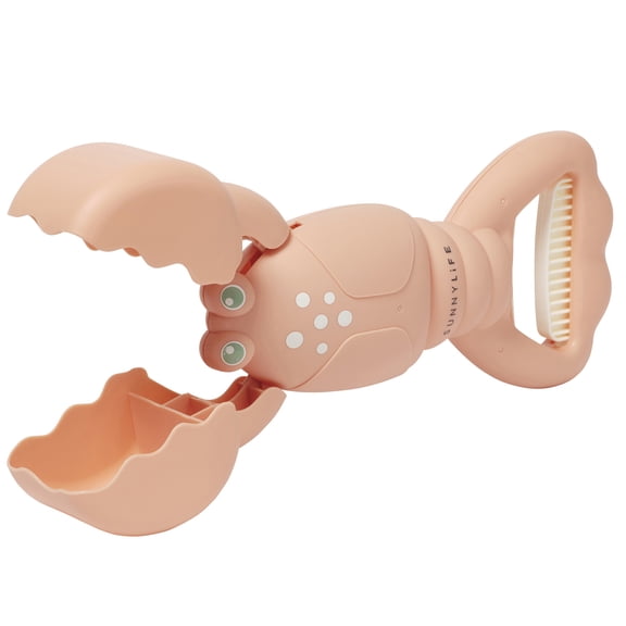 Sunnylife: Sand Claws - Lobster Coral - 13" Scoop Toy, Moves Claws To Grab & Dig, Spring Lever Tail, Beach-Sand Box-Garden, Water & Pool Play, Kids 3+