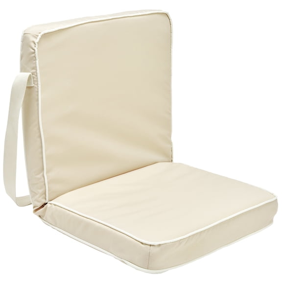 Sunnylife: Take Anywhere Folding Chair - Oyster - Cream Portable Sun Lounger Seat, Pool-Sand-Outdoor, 6 Recline Positions, Soft Foam Pad, Steel Frame