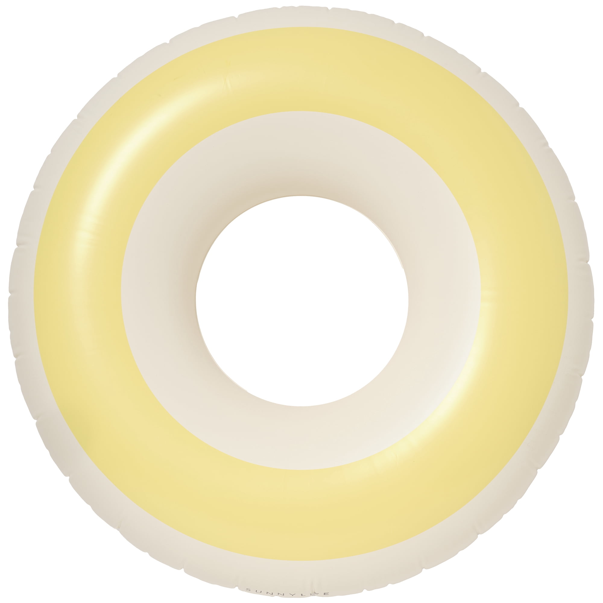 Sunnylife: Tube Pool Ring - Butter Yellow & Cream - 41