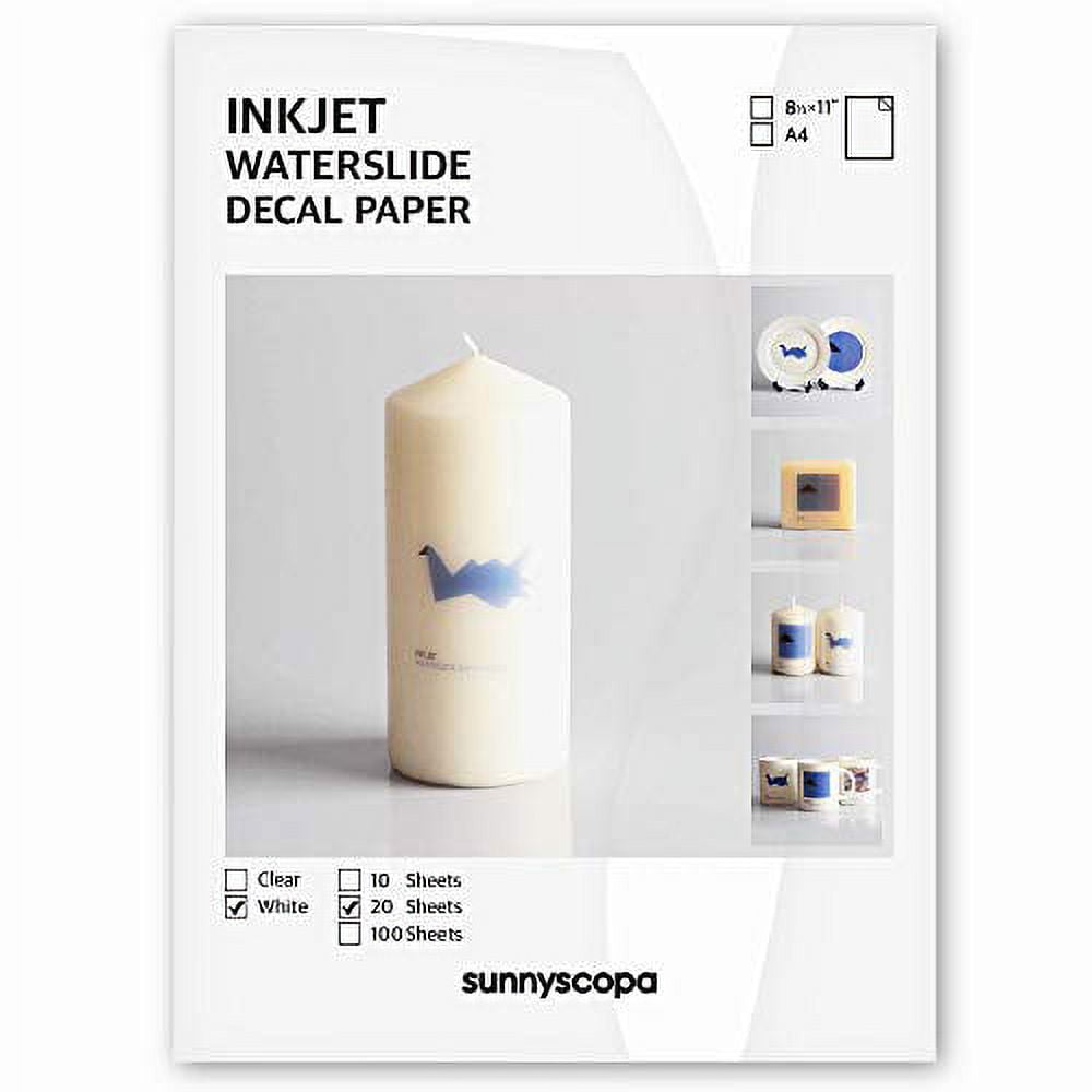 Blue waterslide decal paper for laser printer (5 pcs. A4) Techmod 10112