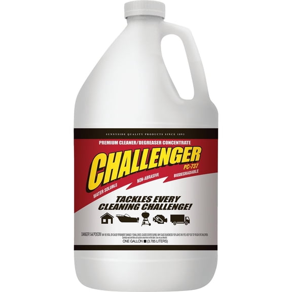 4-pack Sunnyside Challenger Degreaser Liquid Cleaner - Gallon - 4 Pack  Household & Commercial Use, Effective Formula