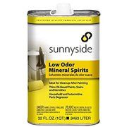 Sunnyside 80332 Low Odor Mineral Spirits, Paint Thinner, Cleaner and Degreaser, Quart, 12-Pack