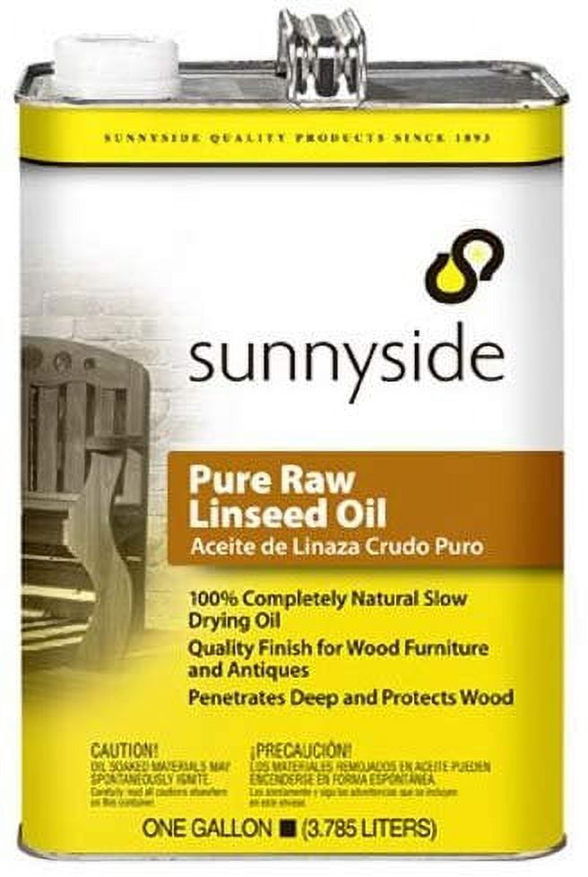 Pure Raw Linseed Oil - 128 Fl Oz - 1 Gallon