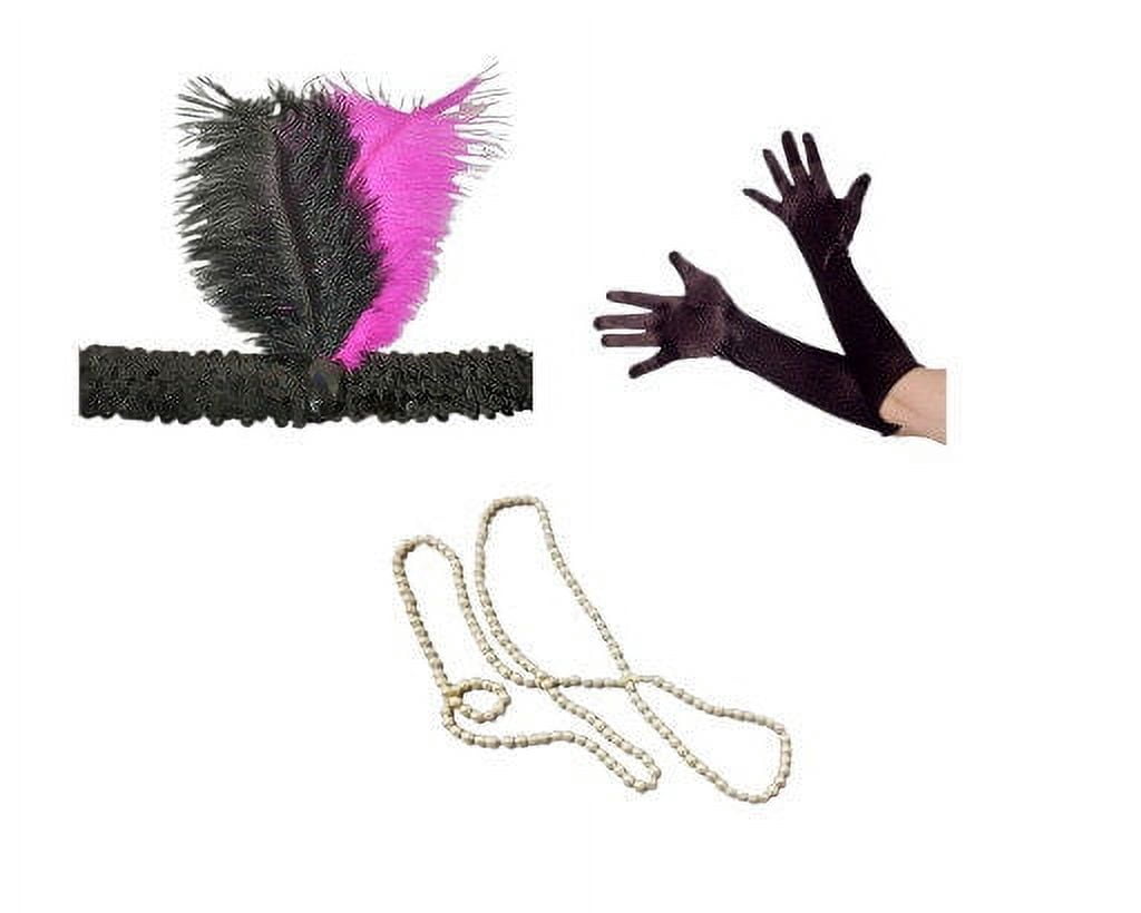 Sunnywood 1920s Flapper Costume Accessories Set - Feather  display picture 3