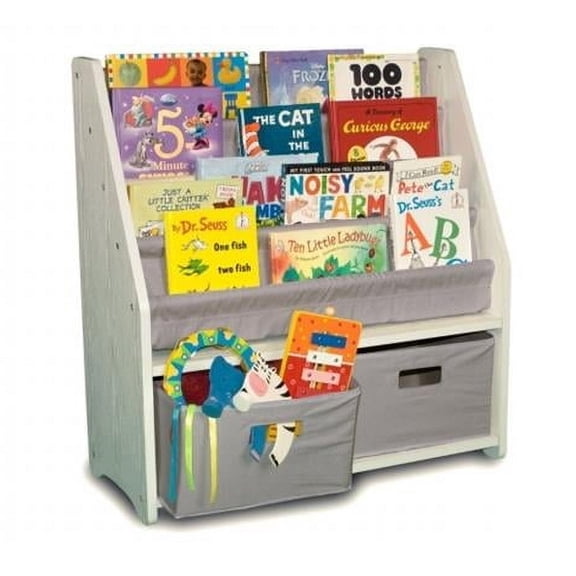 Sunnywood 3969-WH WonkaWoo Deluxe Childrens Bookshelf, White