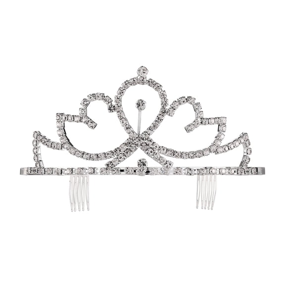 Sunnywood Rhinestone Bridal Tiara – Sparkling Headpiece for Weddings, Bridal Showers, Proms, and Princess Dress-Up Parties