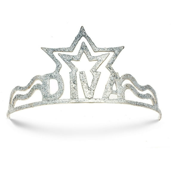 Sunnywood Star Diva Glitter Tiara Adult Costume Accessory