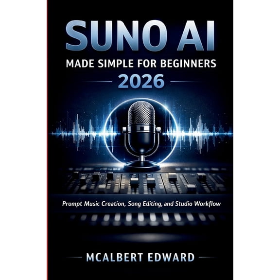 Suno AI Made Simple for Beginners 2026: Prompt Music Creation, Song Editing, and Studio Workflow, (Paperback)