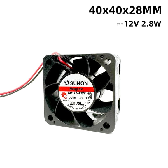 Sunon Maglev 40x40x28mm 4cm 4028 Server Fan 12V 2.8W 1U 2U Server Fan GM1204PQV1-8A Big Wind Server Cooling Fan 2PIN