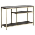 thumbnail image 1 of Sunpan Arden 47.25" Modern Marble Console Table with Gold Iron Frame in Gray, 1 of 9