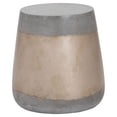 thumbnail image 1 of Sunpan Aries 15" Round-shaped Modern Concrete Side Table in Gold/Gray, 1 of 4