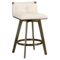 thumbnail image 1 of Sunpan Arizona 26" Modern Faux Leather Swivel Counter Stool in Cream, 1 of 7