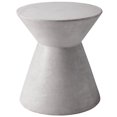 thumbnail image 1 of Sunpan Astley 17.5" Round Modern Sealed Concrete End Table in White, 1 of 2