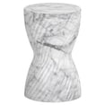 thumbnail image 1 of Sunpan Cara 11.75" Round-shaped Modern Concrete End Table in White, 1 of 1