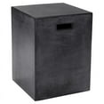 thumbnail image 1 of Sunpan Castor 13.75" Square-shaped Modern Concrete End Table in Black, 1 of 5