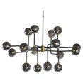 thumbnail image 1 of Sunpan Deimos 45" 16-light Modern Glass Large Chandelier in Smoke Gray, 1 of 5