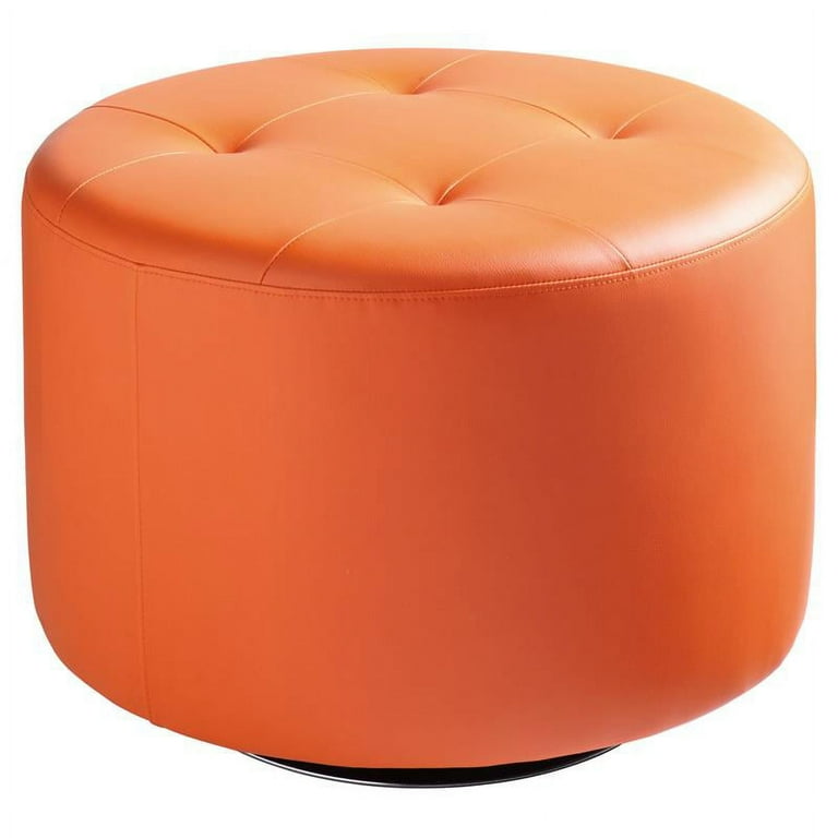 【Orange】 オットマン Amazon.com: Button Tufted Velvet Ottoman Footstool,Square