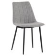 thumbnail image 1 of Sunpan Drew 18" Modern Fabric Dining Chair in Black-Light Gray, 1 of 7