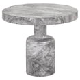 thumbnail image 1 of Sunpan Elmira 23.75" Round Modern Concrete End Table in Gray, 1 of 1