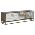 thumbnail image 1 of Sunpan Fuentes 71" Modern Wood and Steel Media Stand in Brown/Brass, 1 of 1