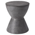 thumbnail image 1 of Sunpan Logan 15" Round Contemporary Concrete End Table in Anthracite Gray, 1 of 2