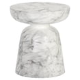 thumbnail image 1 of Sunpan Lucida 18" Round-shaped Modern Concrete End Table in White, 1 of 1
