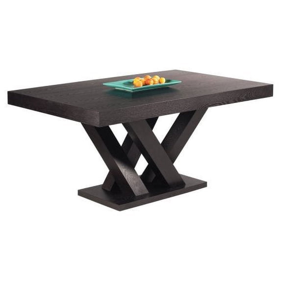 Sunpan Madero 63" Rectangular Modern Wood Dining Table in Brown