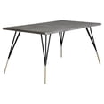 thumbnail image 1 of Sunpan Midori 59" Rectangular Modern Metal and Concrete Dining Table in Gray, 1 of 4