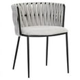 thumbnail image 1 of Sunpan Sarai 18.5" Modern Fabric and Steel Dining Armchair in Heather Gray, 1 of 8
