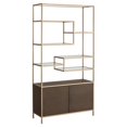 thumbnail image 1 of Sunpan Stamos 43.25" Contemporary Wood Bookcase in Gold/Brown, 1 of 10