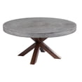 thumbnail image 1 of Sunpan Warwick 47" Round Modern Wood and Concrete Dining Table in Gray, 1 of 1