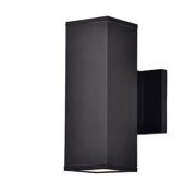 Sunpark 10.25 in. Integrated LED Outdoor Wall Light, 18W, 1,500 Lumens, 120-277V, 4000K, Black, Wet Rated