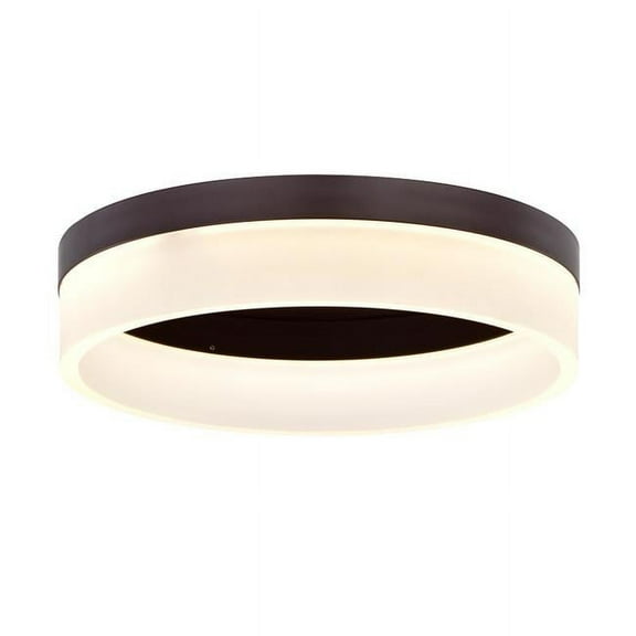 Sunpark C1112D-30-3000K 12 in. 3000K LED Ceiling Flush Mount Light, Oil Rubbed Bronze