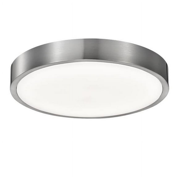 Sunpark DC336D-3000K-62 14 in. 3000K LED Ceiling Flush Mount Light, Satin Nickel