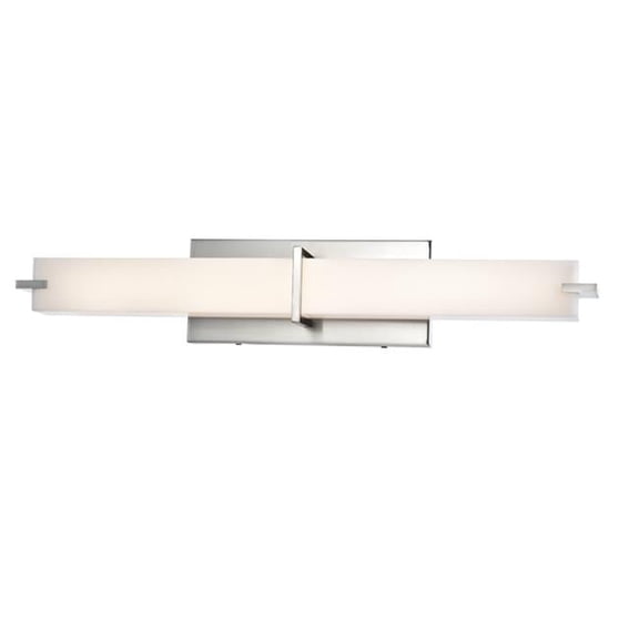 Sunpark FL5354D-MCT-62 49.3 x 4.8 x 4.3 in. 35W & Tunable Color Temperature Energy Star Integrated LED Vanity Light Fixture, Satin Nickel