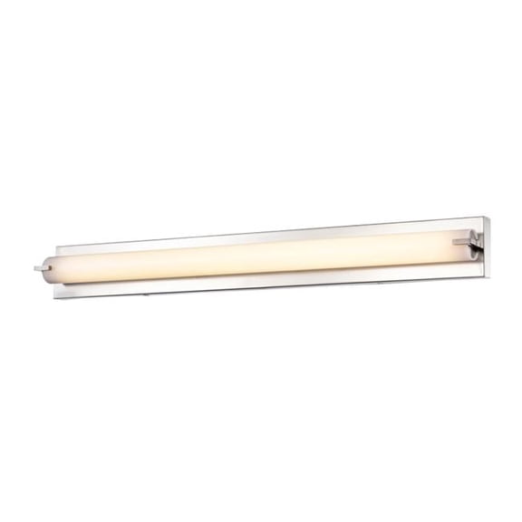 Sunpark FL5524D-E-MCT-62 25.5 x 4.4 x 3.8 in. 17W & Tunable Color Temperature Integrated LED Vanity Light Fixture, Satin Nickel