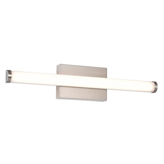 Sunpark FL5524D-J-MCT-62 22 x 4.7 x 2.7 in. 17W & Tunable Color Temperature CEC Complaint Integrated LED Vanity Light Fixture, Satin Nickel