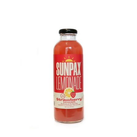 Sunpax Non GMO, All Natural Juice, Strawberry Lemonade, 16 fl oz