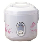 Sunpentown 0.8-Cup Electric Rice Cooker, White - Includes Measuring Cup, Rice Scoop
