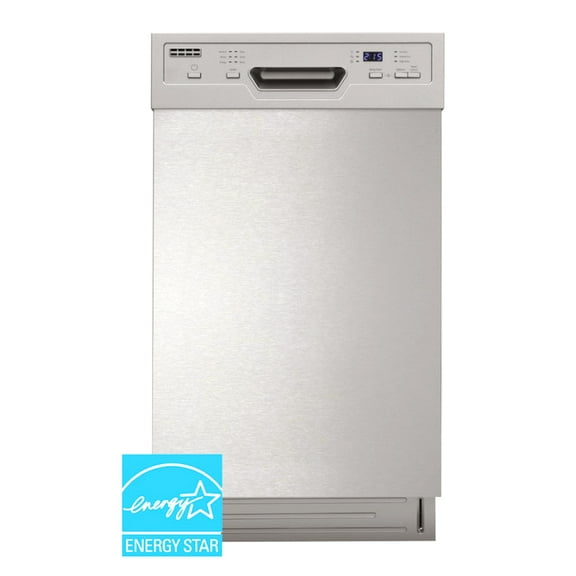 Sunpentown 18" Built-In Dishwasher with Heated Drying, Energy Star, White, SD-9254W