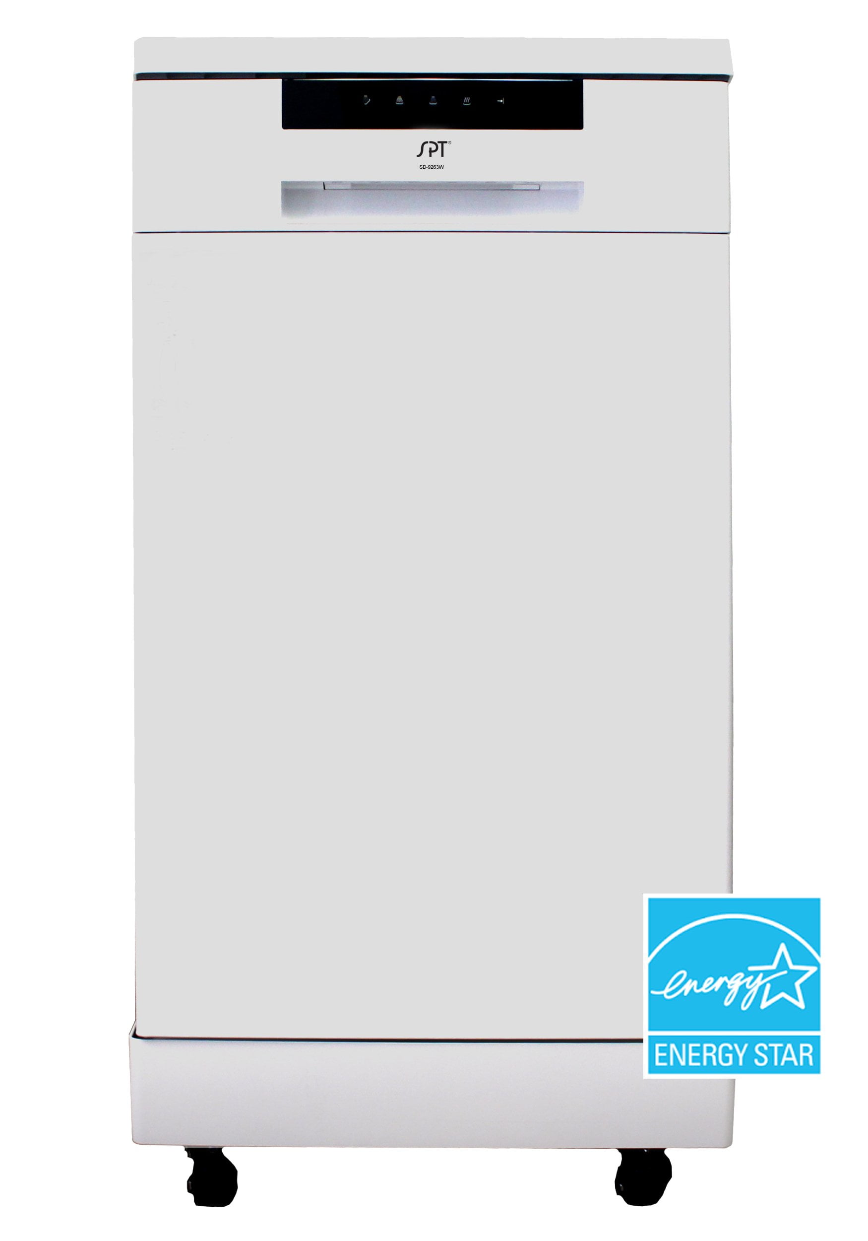 Sunpentown 18 in. Portable Dishwasher with Energy Star, White