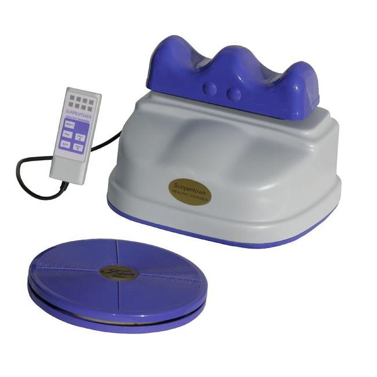 Sunpentown AB07B Swing Machine with Swivel Disc, White & Blue