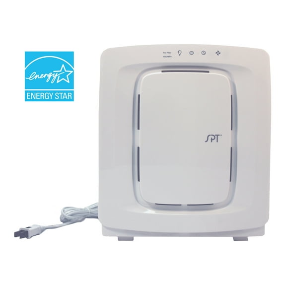 Sunpentown AC-3036 HEPA Air Cleaner with Triple Filtration, 155 sf ft Room Capacity, White