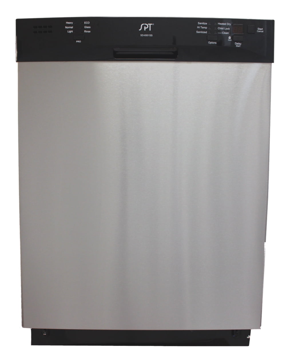 Sunpentown Energy Star 24″ Built-In Stainless Steel Tall Tub Dishwasher with Heated Drying, Stainless SD-6501SS